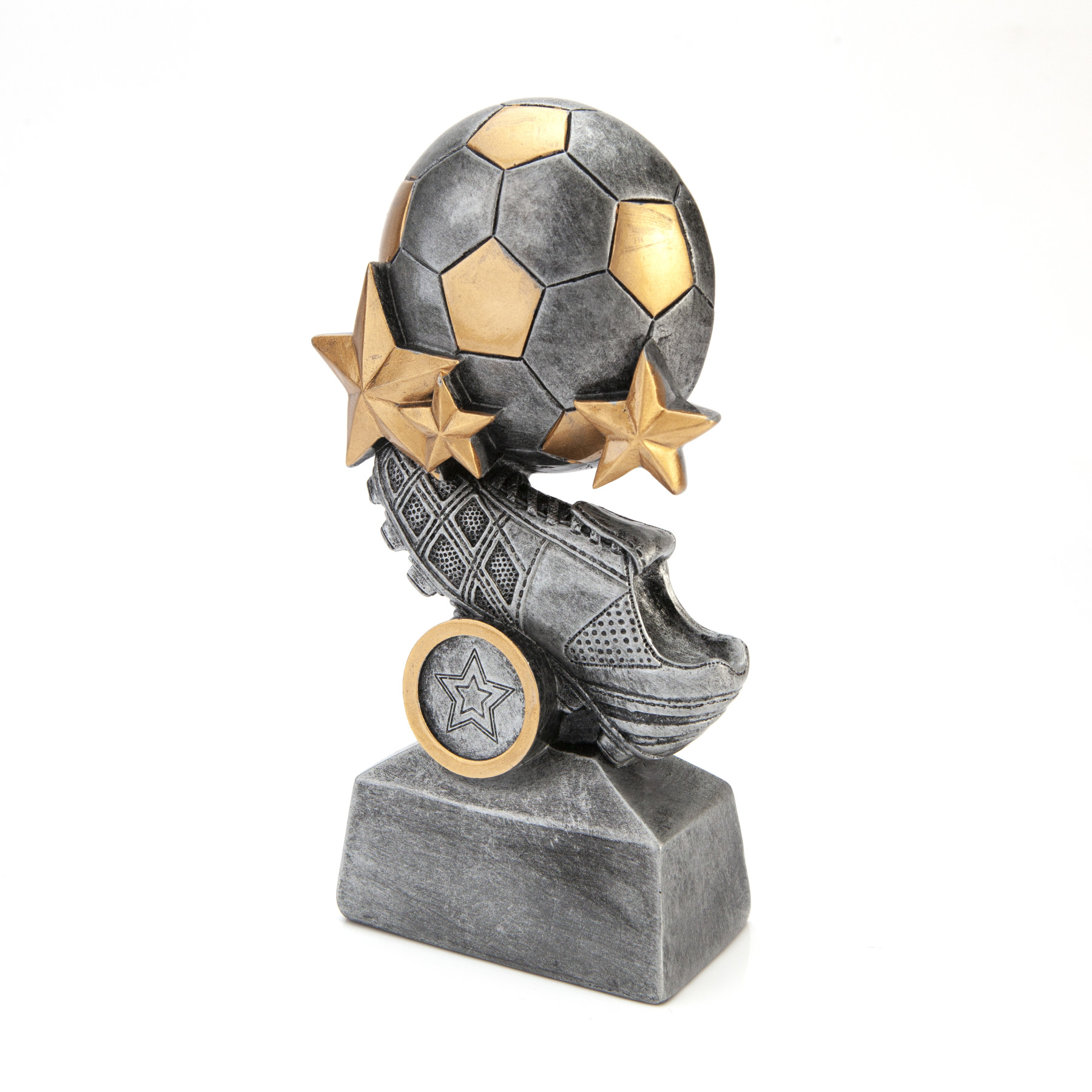 Football Boot, Ball and Stars Trophy