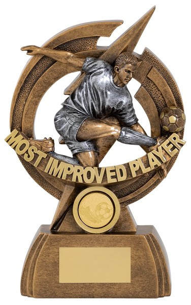 Most Improved Player Lightning Football Trophy