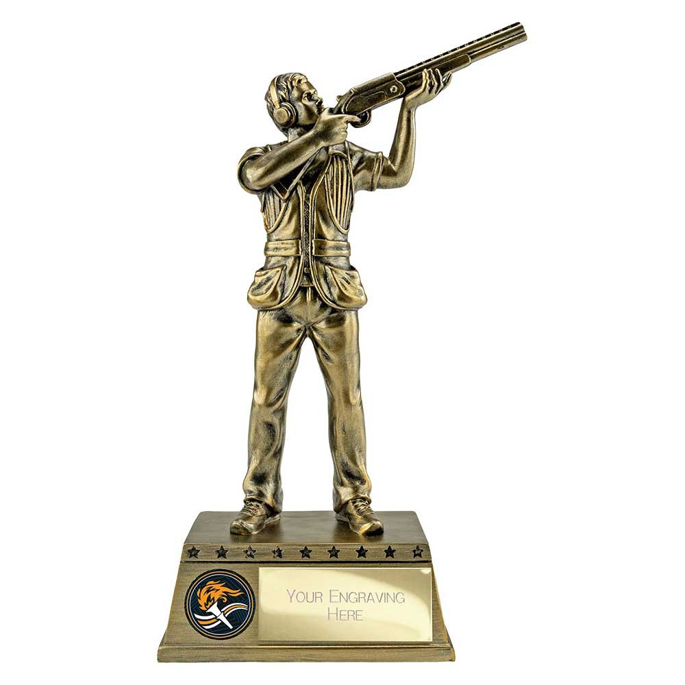 The Classic Shooting Award Metallic Antique Gold