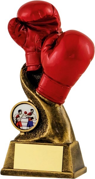 Bronze / Red Boxing Trophy
