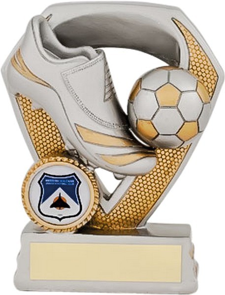 Silver Football Boot and Ball Award