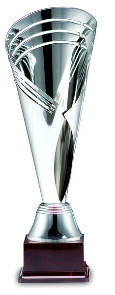 Silver Fluted Cup on Plastic Base