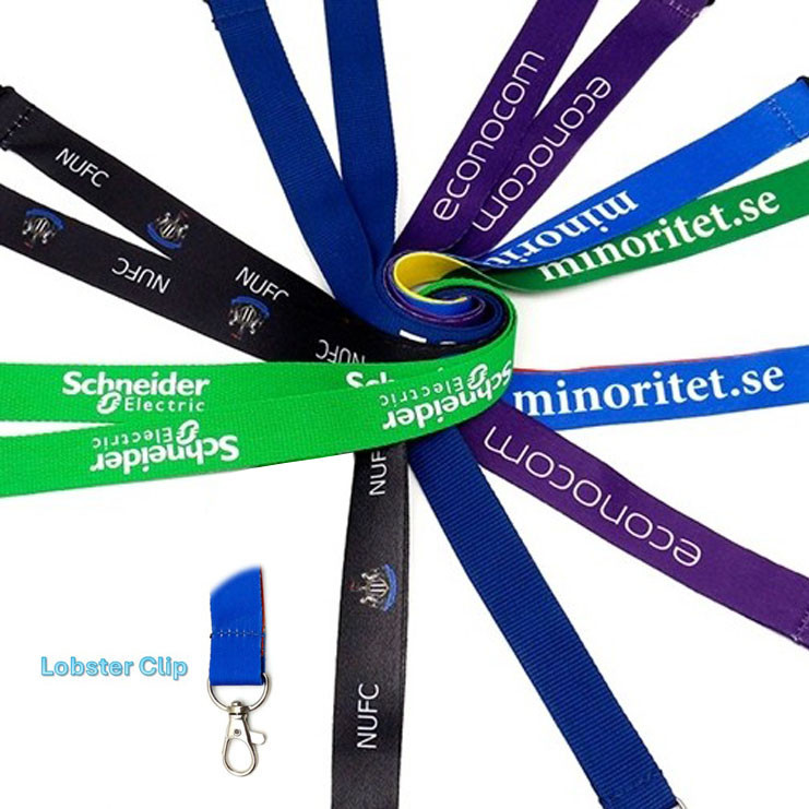 Custom Medal Ribbons with Lobster Clip - Screen Printing 