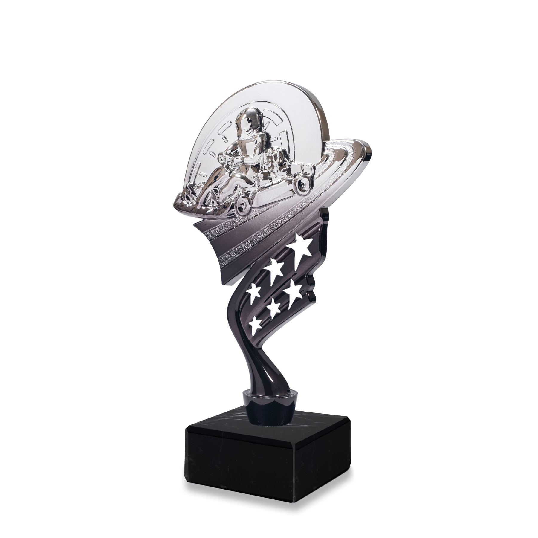 Go Karting Trophy - Gold, Silver & Bronze