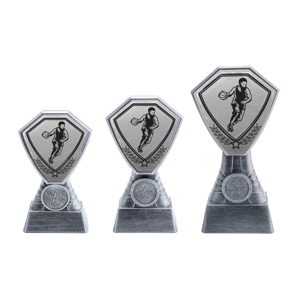 Antique Silver Basketball Plastic Tower