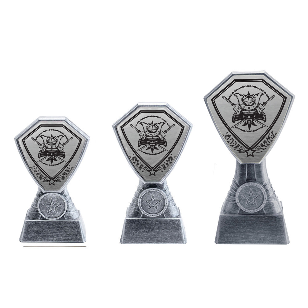 Antique Silver Martial Arts Plastic Tower