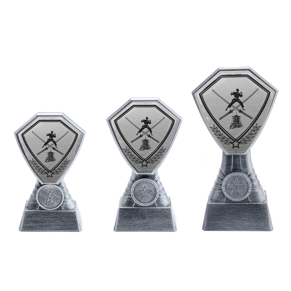 Antique Silver Martial Arts Plastic Tower