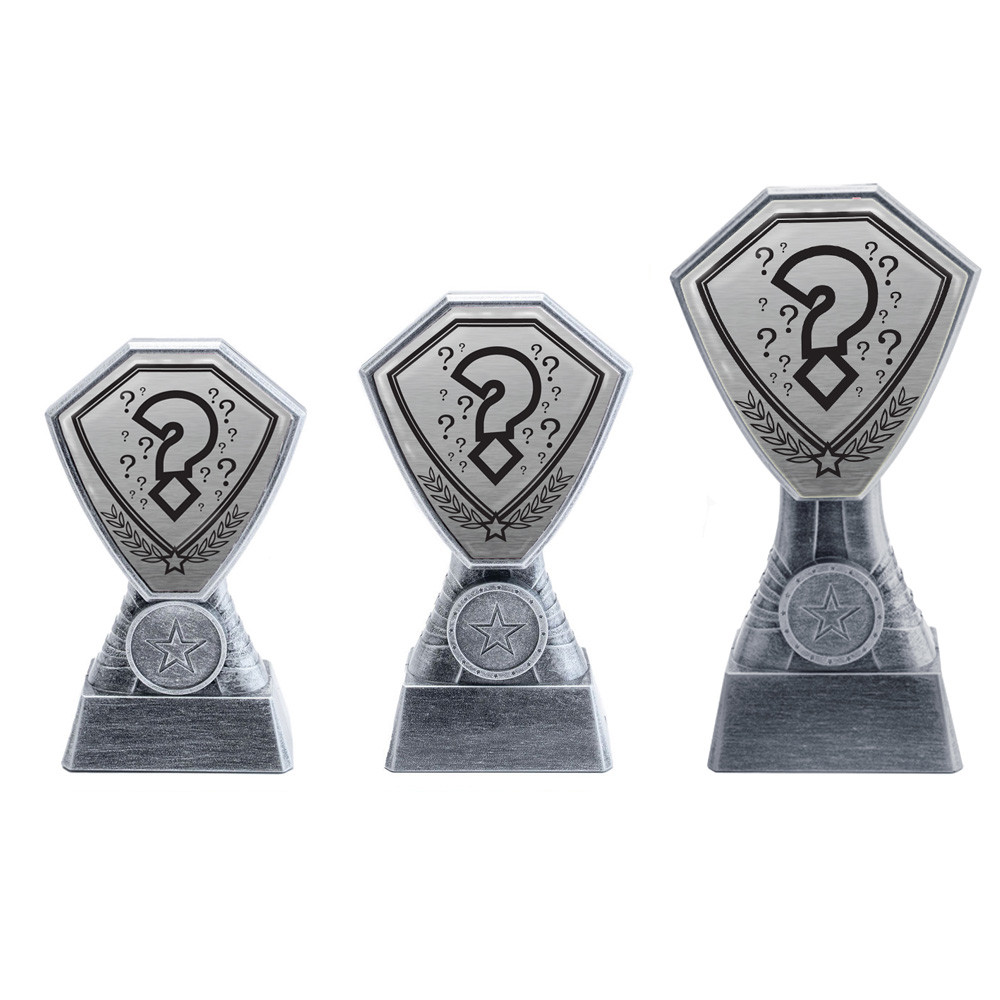 Antique Silver Quiz Plastic Tower