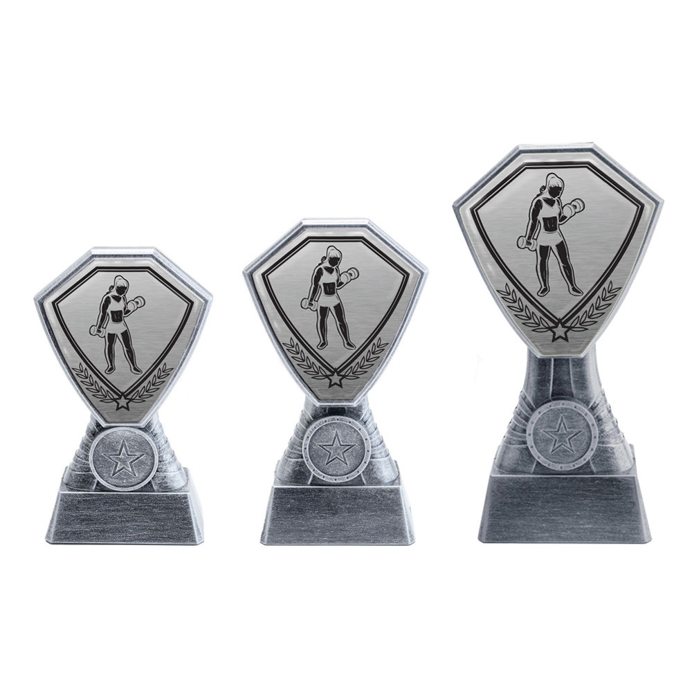 Antique Silver Women's Weightlifting Plastic Tower