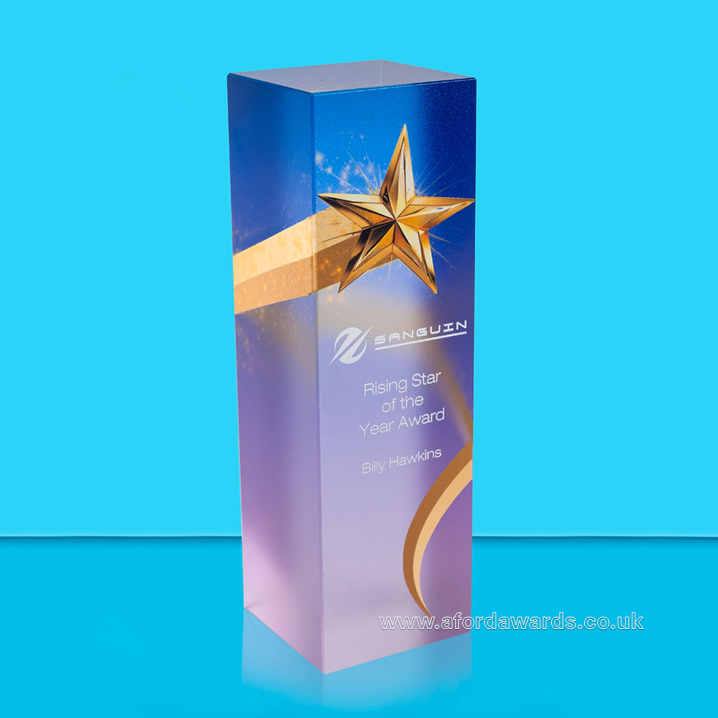 Chroma Designer Shooting Star Crystal Column Award