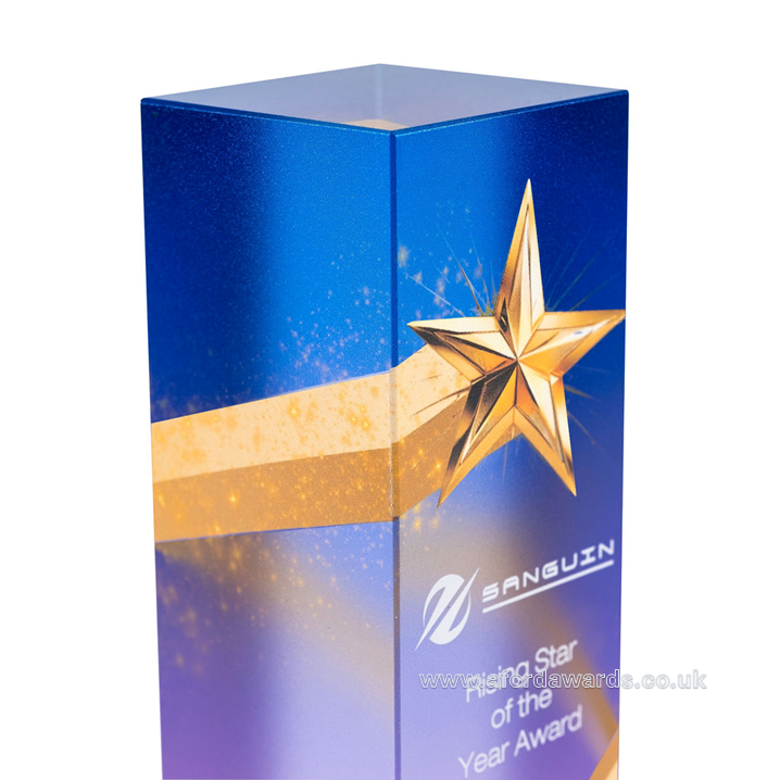 Chroma Designer Shooting Star Crystal Column Award