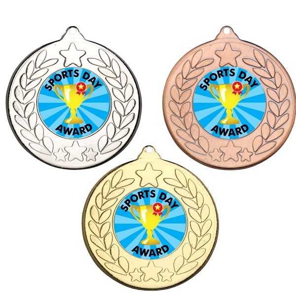 Sports Day Stars and Wreath Medals