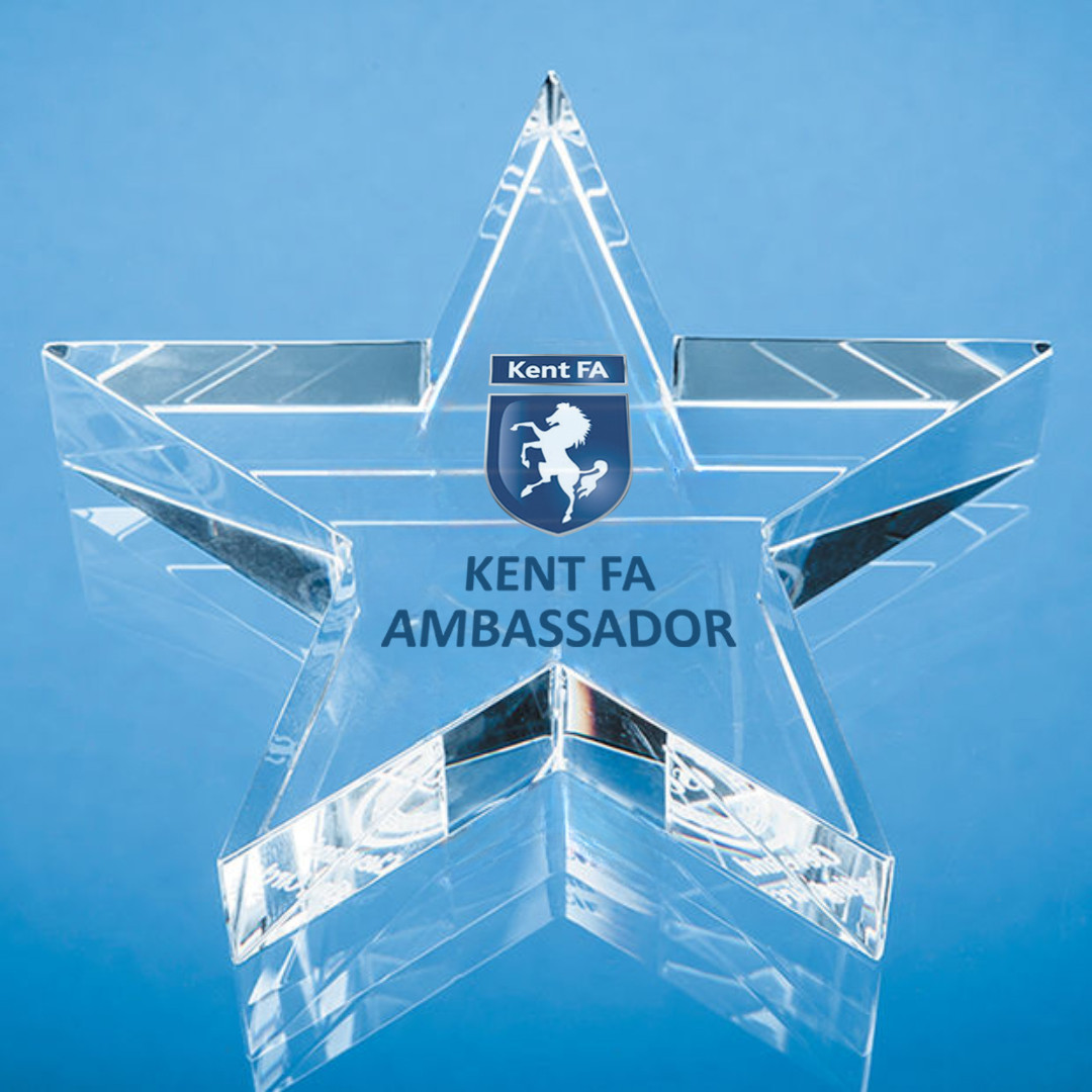 Colour Printed Optical Crystal Star Paperweight