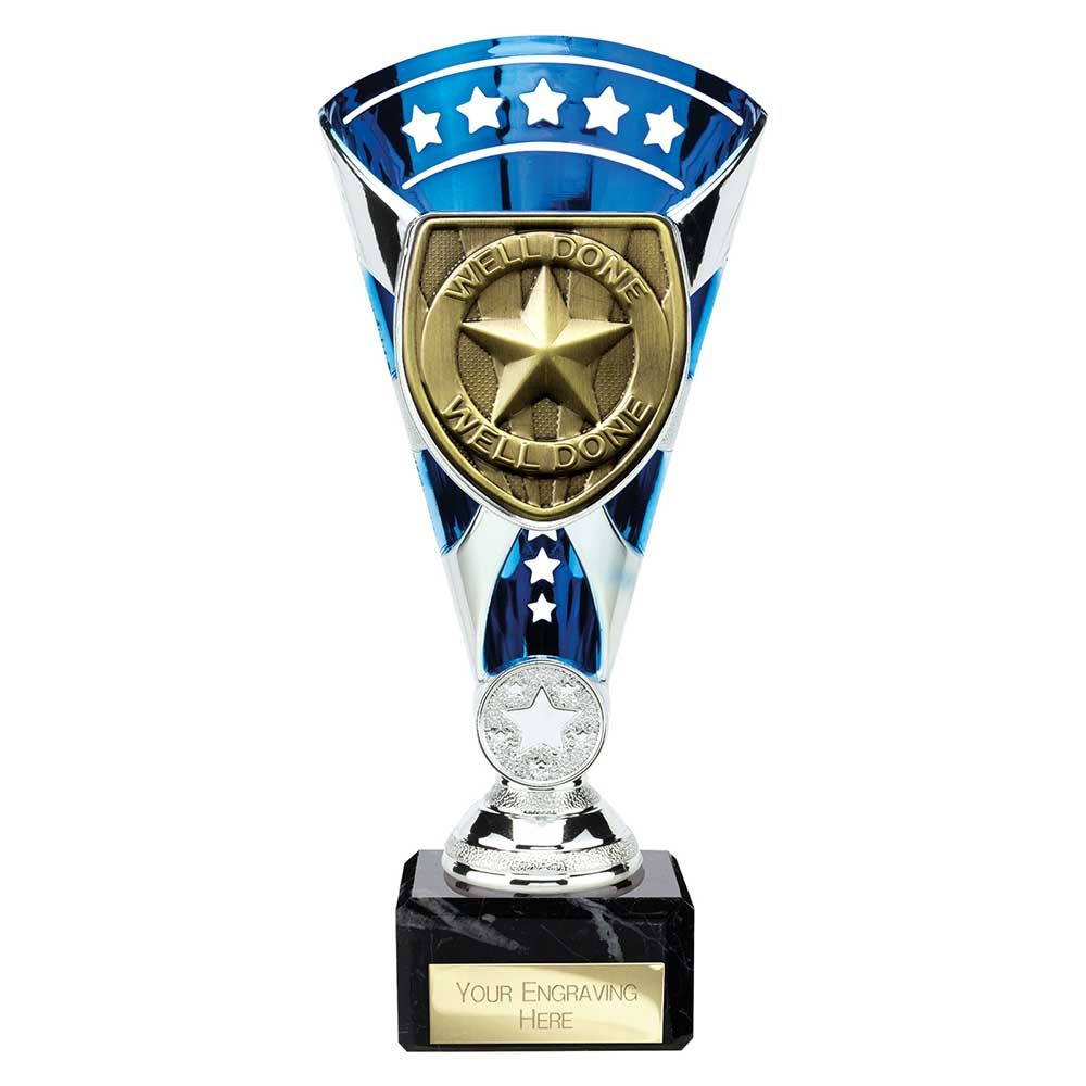 Cobra Star Cup Well Done Silver & Blue