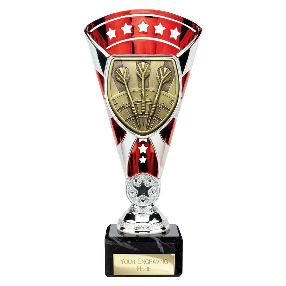 Cobra Star Cup Darts Silver & Red