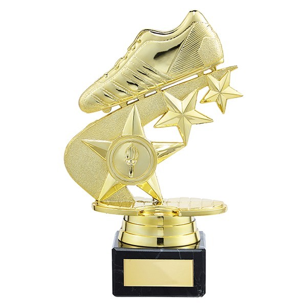 Champions Football Boot Trophy Gold