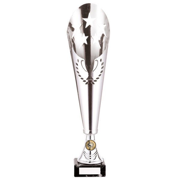 Legendary Lazer Cut Metal Cup Silver 