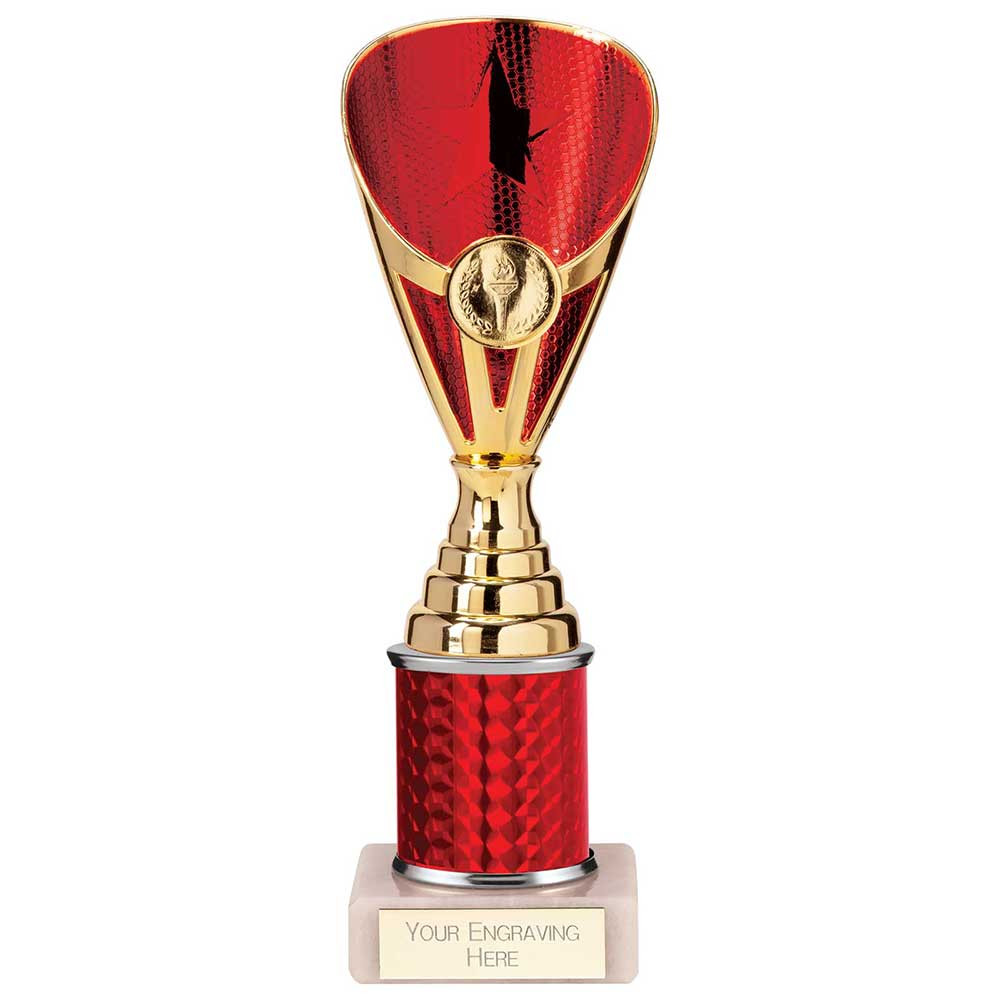 Rising Stars Plastic Trophy Red