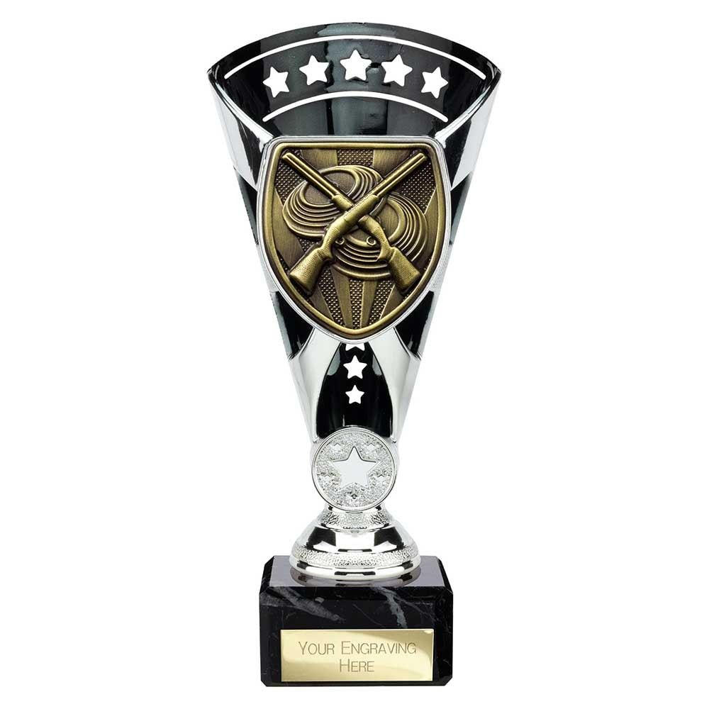 Cobra Star Cup Clay Pigeon Shooting Silver & Black