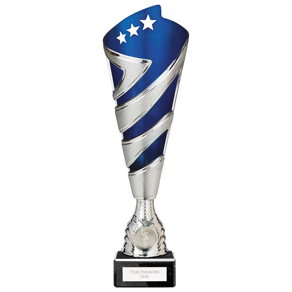 Hurricane Altitude Plastic Cup Silver & Blue 