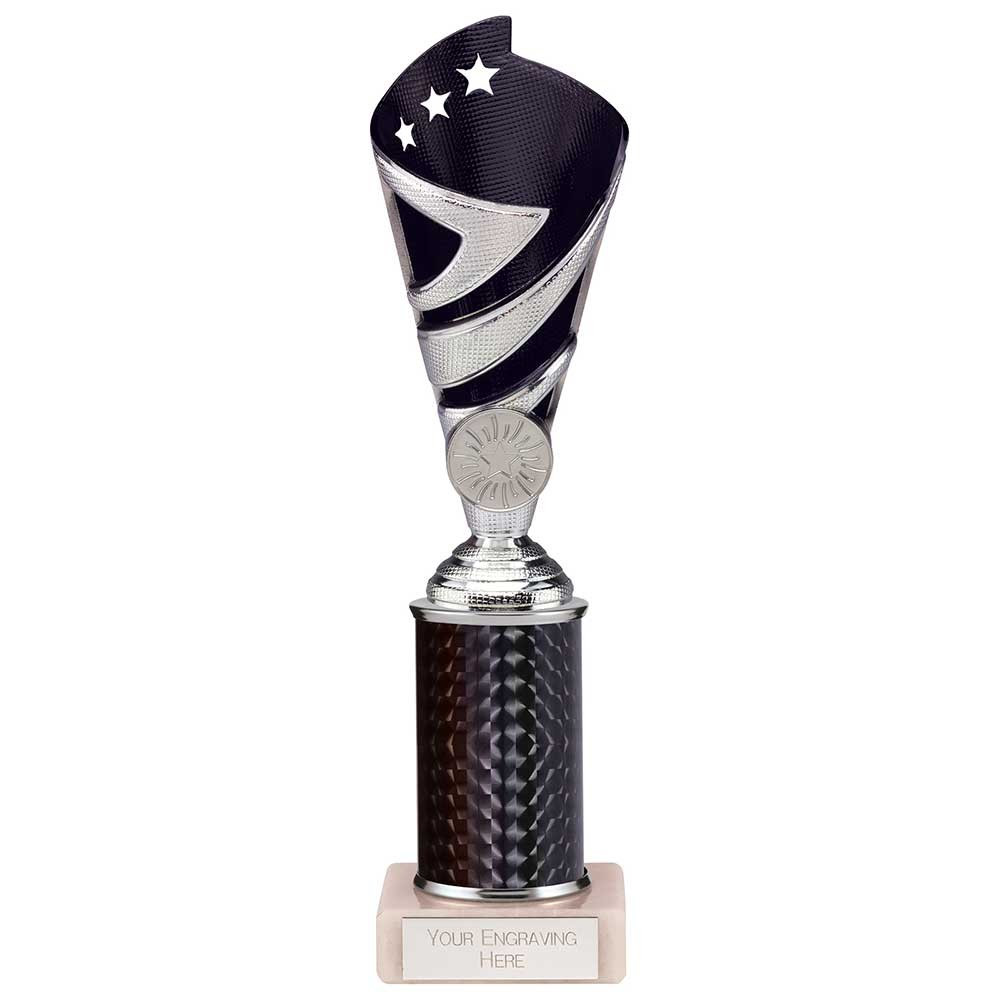 Hurricane Multisport Plastic Tube Cup Silver & Black 