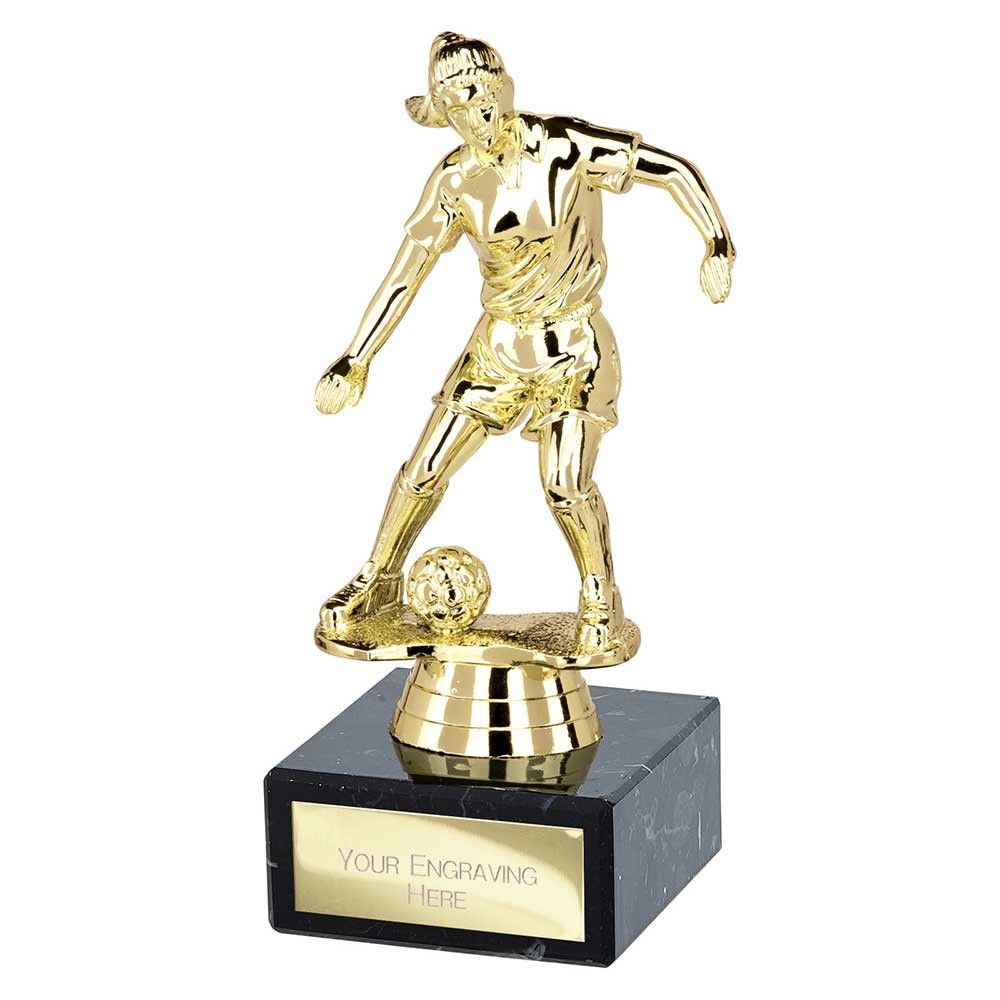 Dominion Female Football Trophy Gold