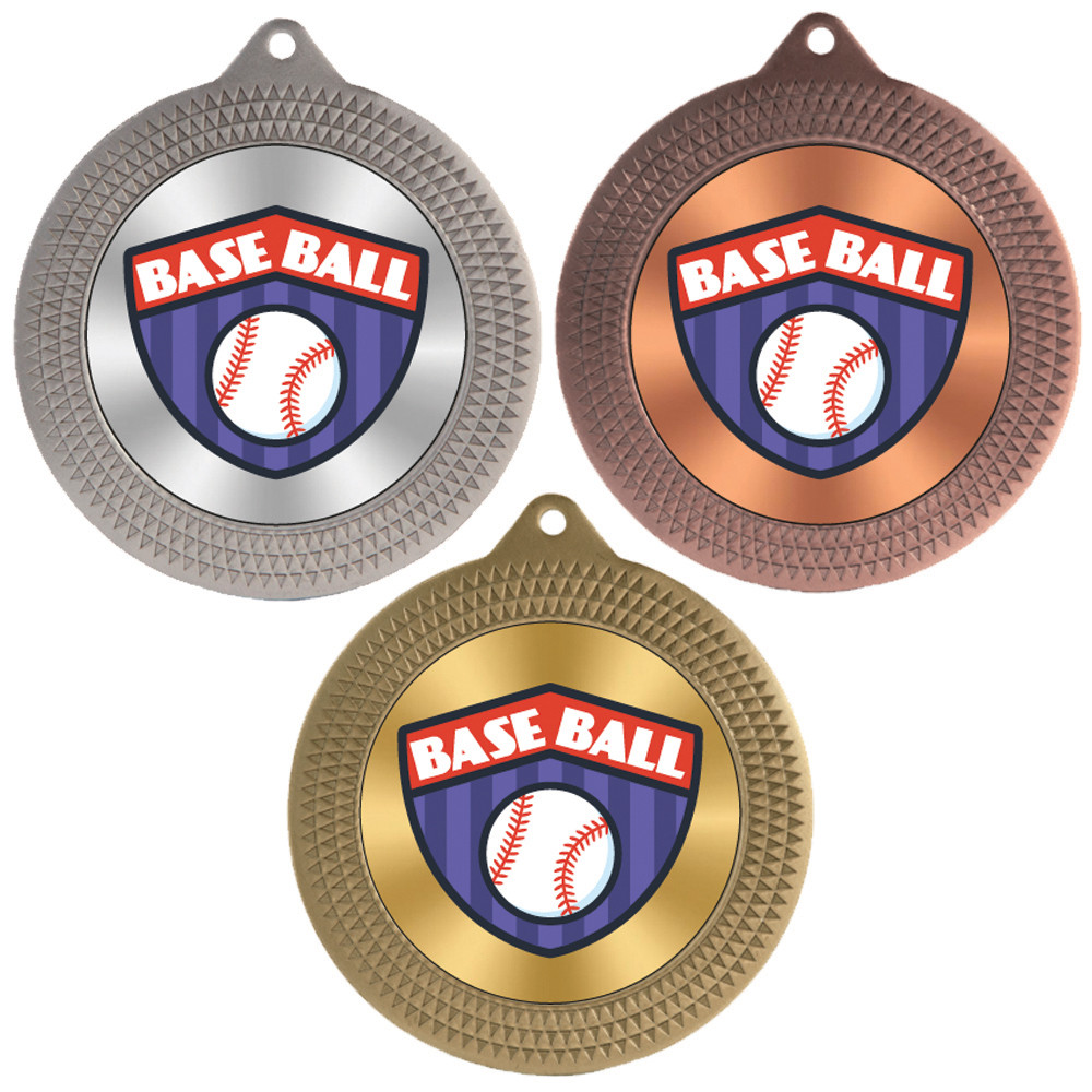 Baseball 70mm Medal