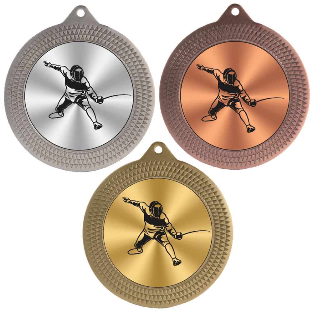 Fencing 70mm Medal