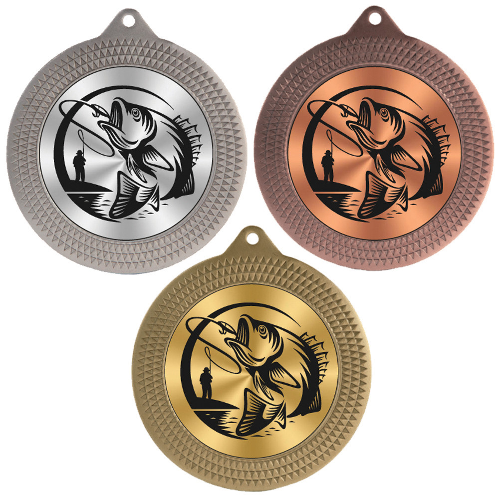 Fishing 70mm Medal