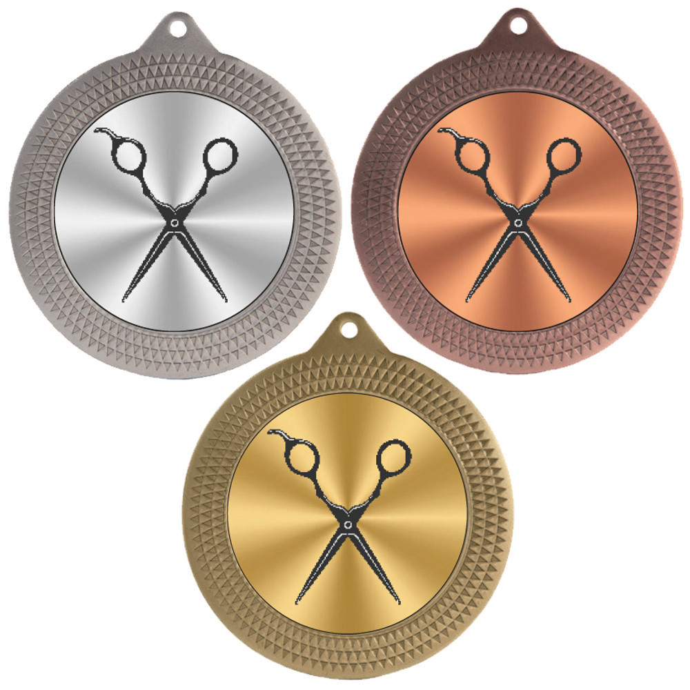 Hairdressing 70mm Medal