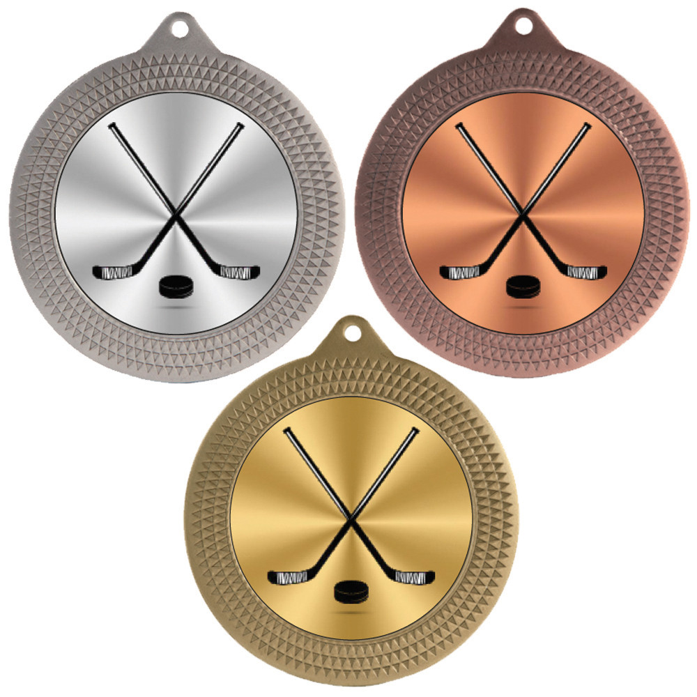Ice Hockey 70mm Medal