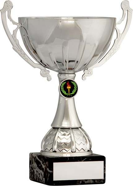 Silver Cup Trophy with Victory Insert