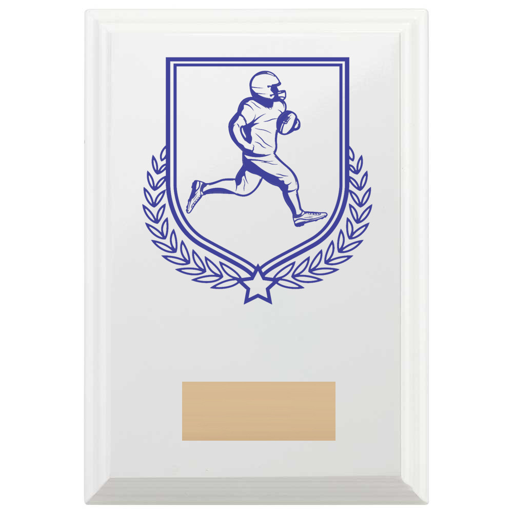 American Football Reward Plaque In Arctic White