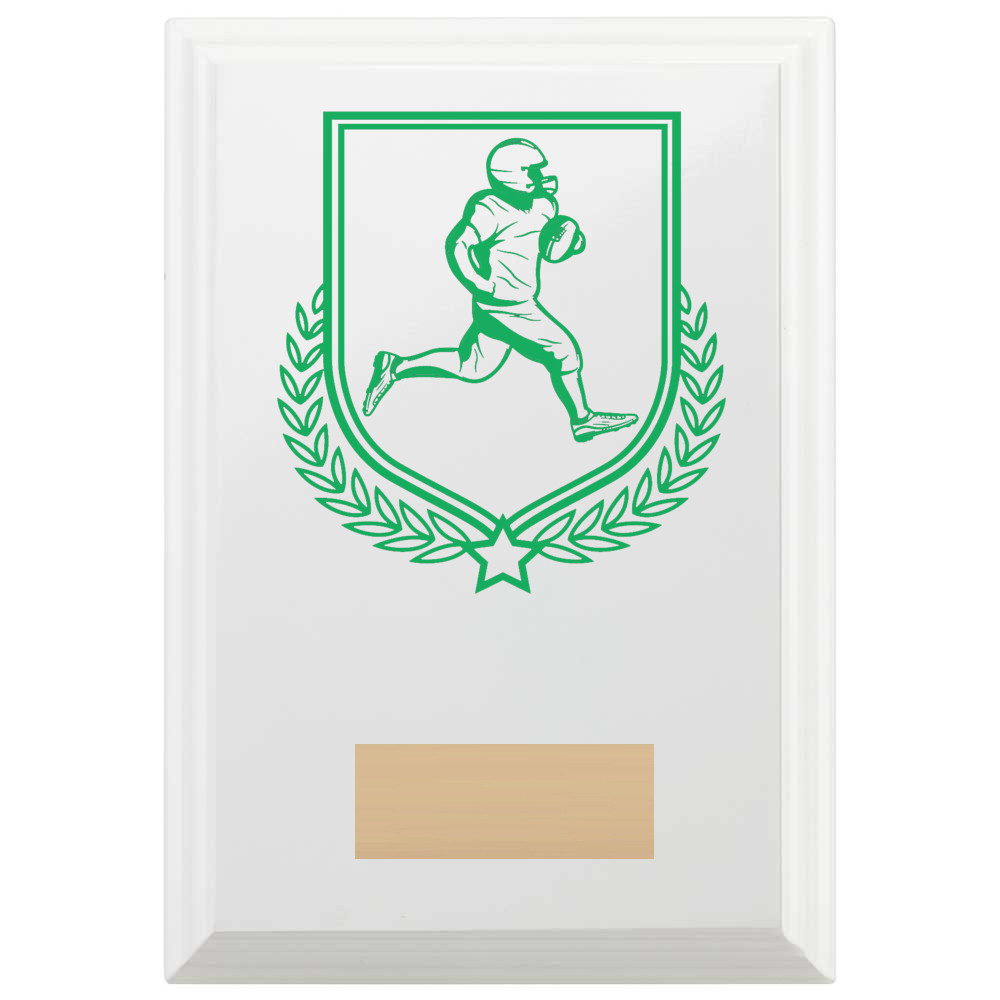 American Football Reward Plaque In Arctic White