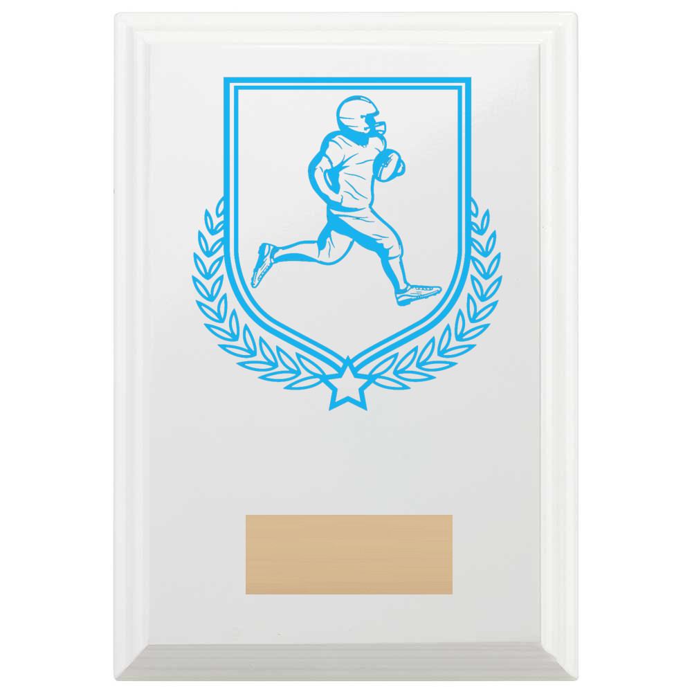 American Football Reward Plaque In Arctic White