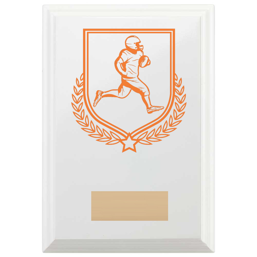 American Football Reward Plaque In Arctic White