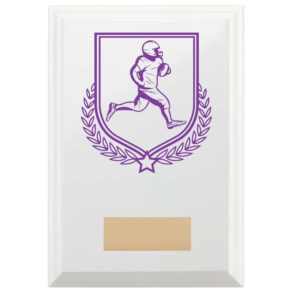 American Football Reward Plaque In Arctic White