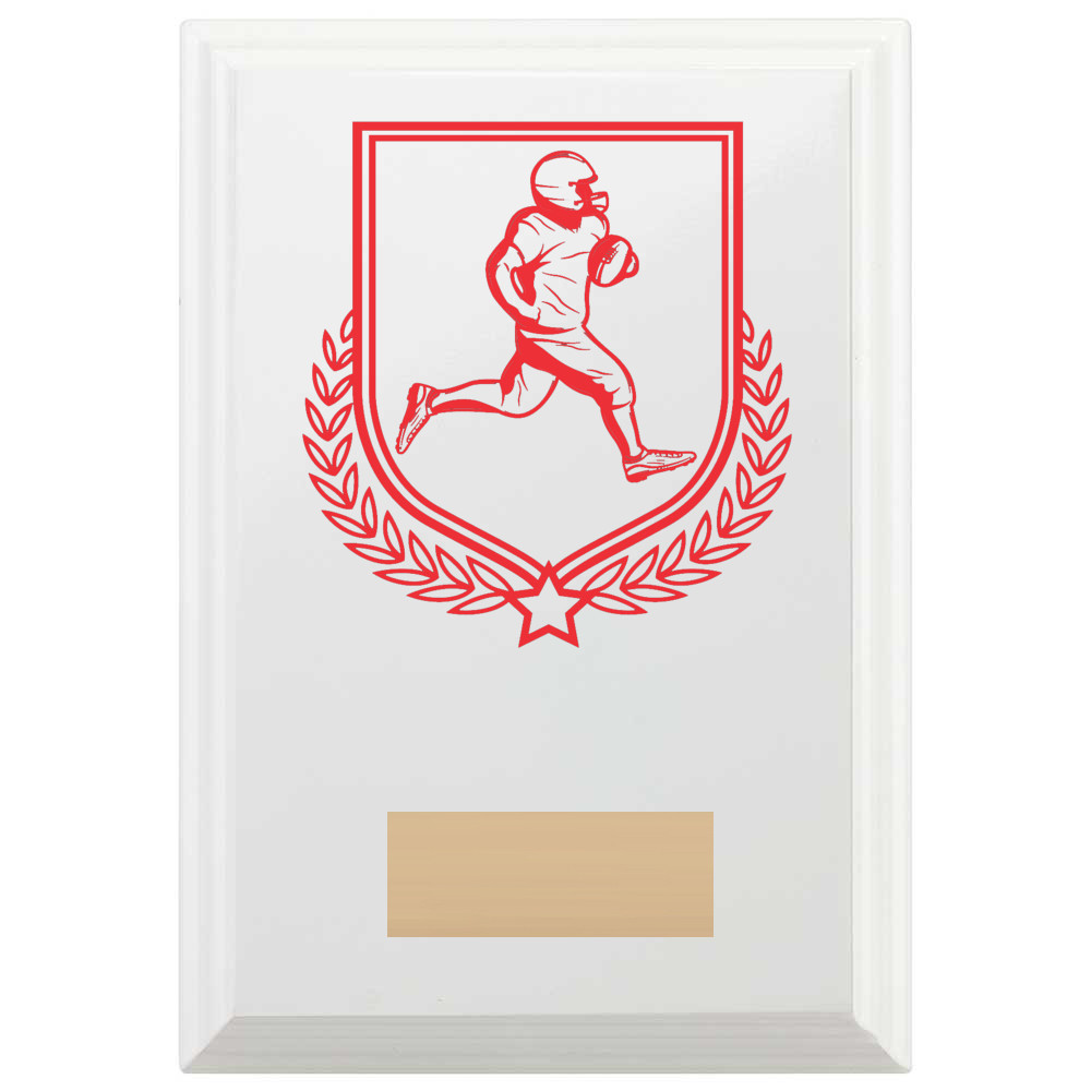American Football Reward Plaque In Arctic White