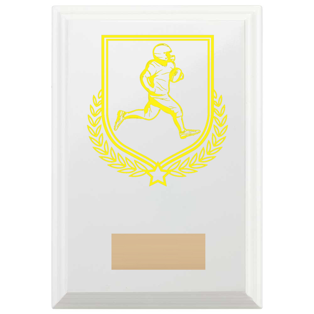American Football Reward Plaque In Arctic White