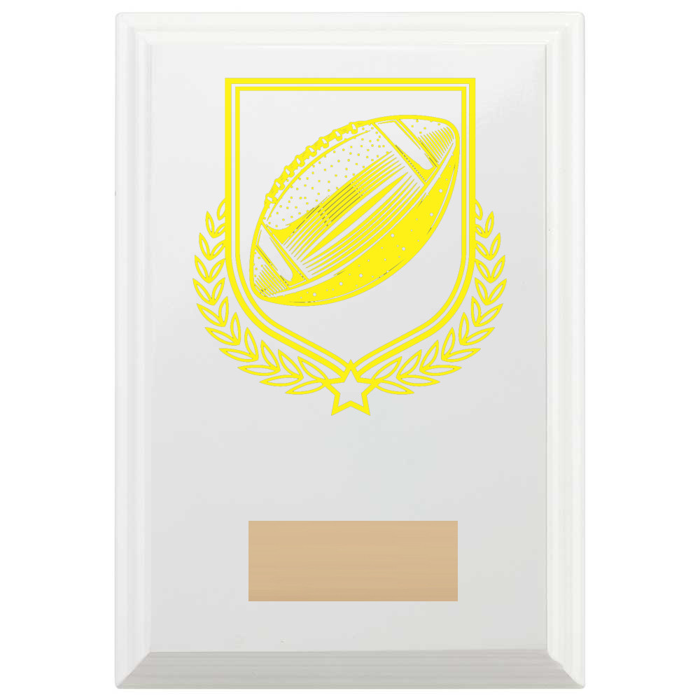 American Football Reward Plaque In Arctic White