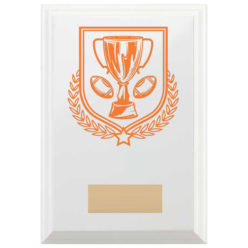 American Football Reward Plaque In Arctic White