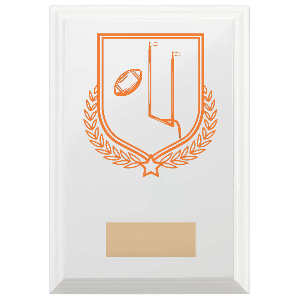 American Football Reward Plaque In Arctic White
