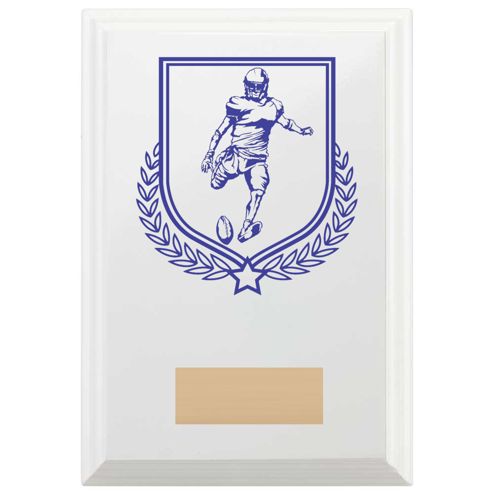 American Football Reward Plaque In Arctic White