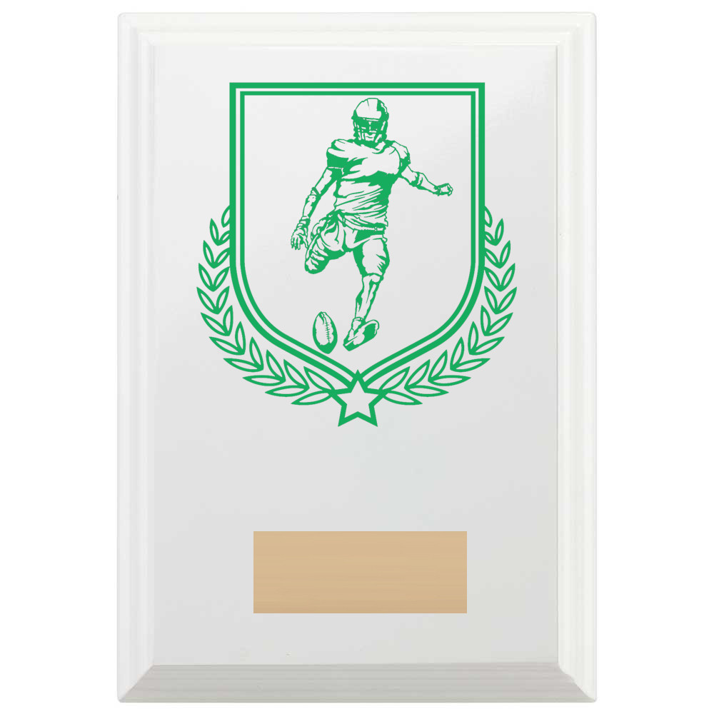 American Football Reward Plaque In Arctic White
