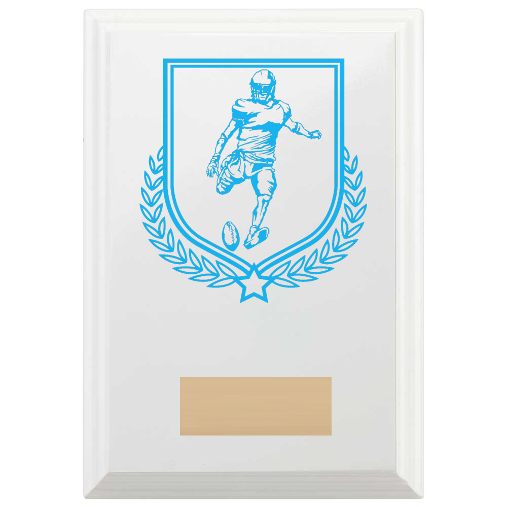 American Football Reward Plaque In Arctic White