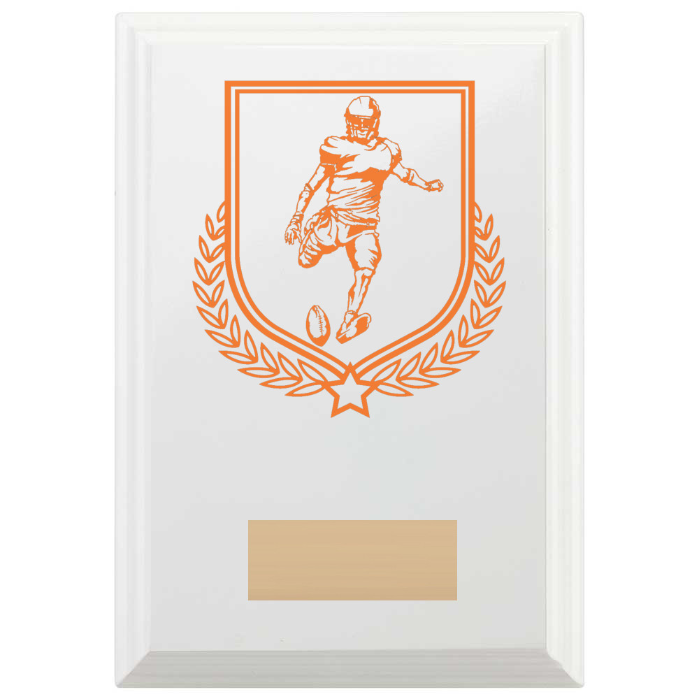 American Football Reward Plaque In Arctic White
