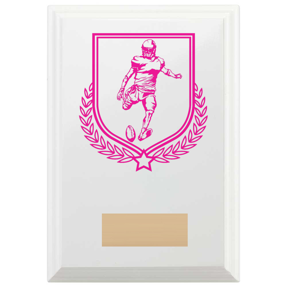 American Football Reward Plaque In Arctic White