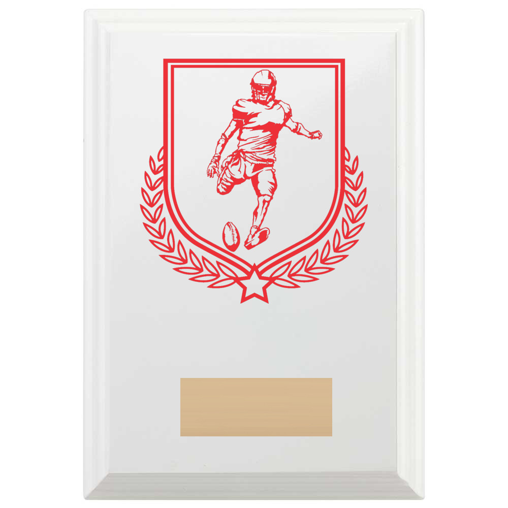 American Football Reward Plaque In Arctic White