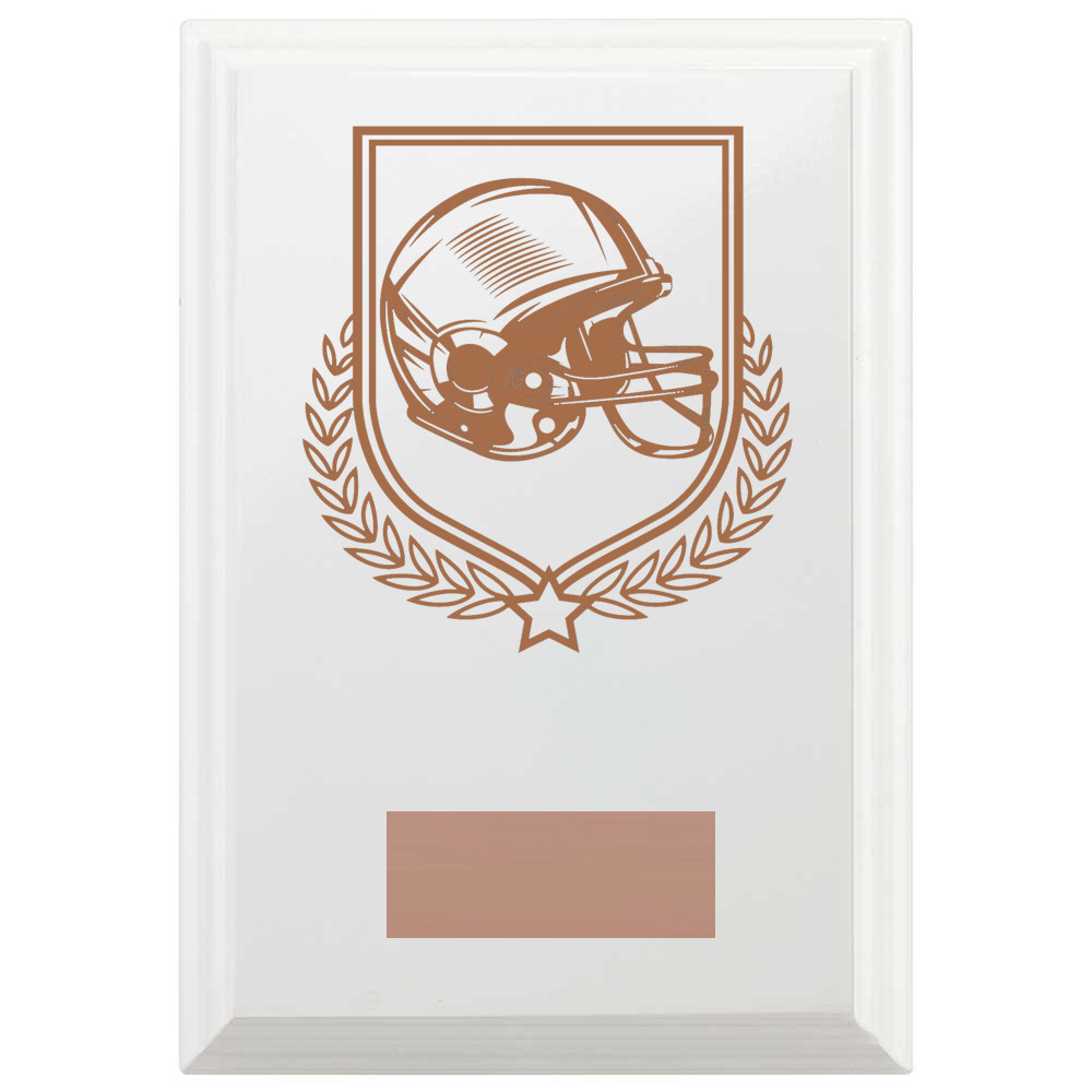 American Football Reward Plaque In Arctic White