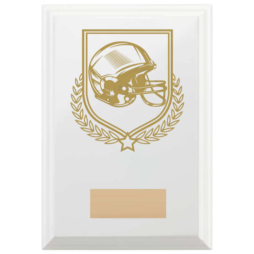 American Football Reward Plaque In Arctic White